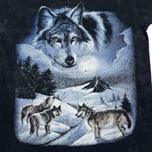 Load image into Gallery viewer, Vintage Wolf Animal Nature Snow Wildlife Graphic Faded T-Shirt