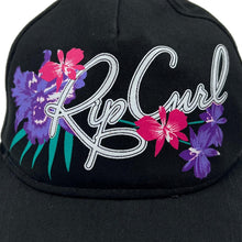 Load image into Gallery viewer, Early 00’s RIPCURL Floral Surfer Skater Logo Spellout Graphic Baseball Cap