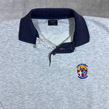 Load image into Gallery viewer, Vintage You Classic Embroidered Company Logo Grey Collared Sweatshirt