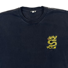 Load image into Gallery viewer, KENZO Paris Embroidered Dragon Crest Black Short Sleeve T-Shirt