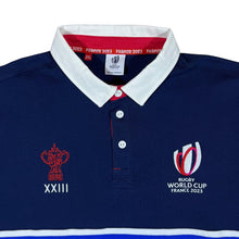 Load image into Gallery viewer, RUGBY WORLD CUP "France 2023" Embroidered Colour Block Long Sleeve Polo Shirt