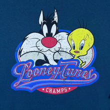 Load image into Gallery viewer, Vintage Supply x LOONEY TUNES Sylvester Tweety Character Graphic Collared Sweatshirt