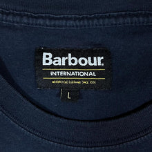 Load image into Gallery viewer, BARBOUR INTERNATIONAL Motorcycle Clothing Classic Logo Spellout Graphic T-Shirt