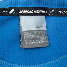 Load image into Gallery viewer, Early 00's NIKE Classic Big Logo Spellout Graphic Colour Block Raglan T-Shirt