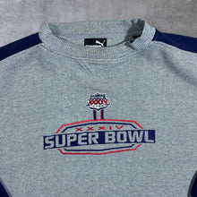 Load image into Gallery viewer, Vintage Puma NFL Super Bowl XXXIV (2000) Emroidered Football Grey Sweatshirt