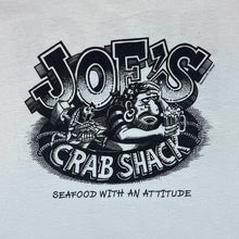 Load image into Gallery viewer, Vintage JOE'S CRAB SHACK "Peace Love & Crabs" Souvenir Graphic White T-Shirt