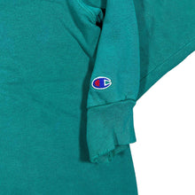 Load image into Gallery viewer, Vintage CHAMPION Classic Embroidered Mini Logo Turquoise Crewneck Sweatshirt