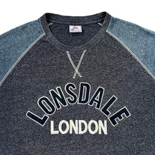 Load image into Gallery viewer, LONSDALE LONDON Embroidered Big Spellout Raglan Short Sleeve Cotton T-Shirt