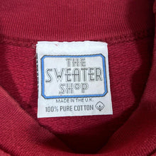 Load image into Gallery viewer, Vintage THE SWEATER SHOP Embroidered Spellout Red Crewneck Sweatshirt