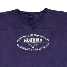 Load image into Gallery viewer, Vintage University Of Washington "Huskies" College Long Sleeve Heavy Cotton V-Neck T-Shirt
