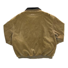 Load image into Gallery viewer, MAINE New England Check Lined Contrast Collar Corduroy Cord Zip Bomber Jacket