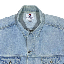 Load image into Gallery viewer, Vintage PEPSI Made In Taiwan Classic Blue Denim Trucker Jacket