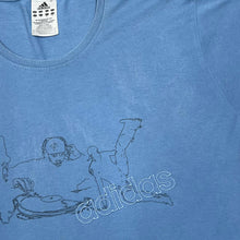 Load image into Gallery viewer, ADIDAS Embroidered Spellout Breakdancing DJ Hip Hop Graphic T-Shirt