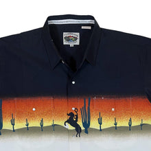 Load image into Gallery viewer, Vintage CUMBERLAND OUTFITTERS Cowboy Western Sunset Popper Short Sleeve Cotton Shirt