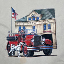 Load image into Gallery viewer, Vintage 90’s Fire Department Fire Fighter Spellout Souvenir Graphic Single Stitch T-Shirt