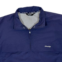 Load image into Gallery viewer, DUNLOP GOLF Embroidered Mini Logo Navy Blue Windbreaker 1/4 Zip Pullover Jacket Top