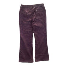Load image into Gallery viewer, Early 00's LAURA ASHLEY Floral Pocket Purple Corduroy Cord Trousers
