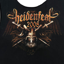 Load image into Gallery viewer, HEIDENFEST (2008) Black Death Folk Heavy Metal Music Band Festival Lineup Graphic Cutoff T-Shirt Vest