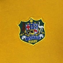 Load image into Gallery viewer, Vintage Cotton Traders "Australia Rugby" Wallabies Yellow Long Sleeve Polo Shirt