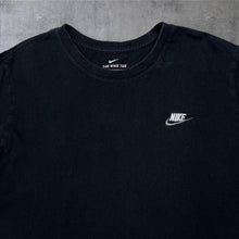 Load image into Gallery viewer, Nike Classic Basic Embroidered Mini Logo Short Sleeve Cotton Black T-Shirt