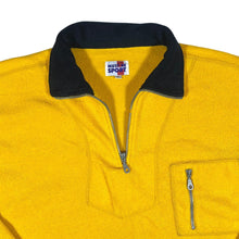 Load image into Gallery viewer, Vintage MUST BE SPORT Classic Yellow 1/4 Zip Fleece Sweatshirt