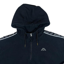 Load image into Gallery viewer, KAPPA Embroidered Mini Logo Tape Sleeve 1/4 Zip Pullover Fleece Hoodie