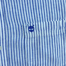 Load image into Gallery viewer, Timberland Earthkeepers "Regular Fit" Blue White Striped Linen Long Sleeve Shirt