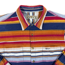 Load image into Gallery viewer, Vintage TIPICOSI STYLE Colour Block Multi Striped Long Sleeve Cotton Shirt