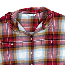 Load image into Gallery viewer, OLD NAVY "The Boyfriend Shirt" Plaid Check Long Sleeve Cotton Flannel Shirt