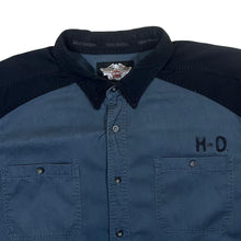 Load image into Gallery viewer, Vintage Harley Davidson Motorcycles Embroidered Spellout Biker Cotton Short Sleeve Shirt