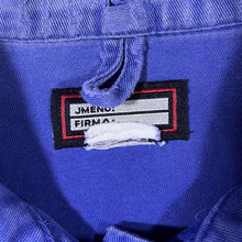 Load image into Gallery viewer, Vintage French Chore Worker Style Blue Cotton Button Distressed Jacket
