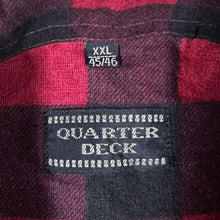Load image into Gallery viewer, Vintage Quarter Deck Grunge Emo Red Black Plaid Check Long Sleeve Cotton Flannel Shirt