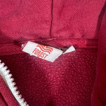 Load image into Gallery viewer, NOTTINGHAM FOREST FC Football Embroidered Mini Logo Red Zip Hoodie