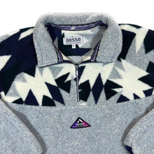 Load image into Gallery viewer, Vintage 90's AESSE Technical Equipment Crazy Patterned 1/4 Zip Fleece Sweatshirt