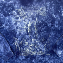 Load image into Gallery viewer, Vintage Anvil ISAIAH 53.5 Jesus Christ Religious Spellout Graphic Blue Tie Dye Long Sleeve T-Shirt