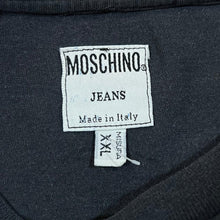 Load image into Gallery viewer, Vintage MOSCHINO JEANS Misura Made In Italy Peace Logo Spellout Graphic Faded T-Shirt