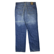 Load image into Gallery viewer, Early 00's LRG LIFTED RESEARCH GROUP Skater Y2K Blue Denim Distressed Straight Leg Jeans