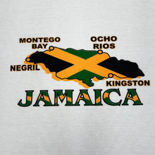 Load image into Gallery viewer, Early 00's Daily T's JAMAICA Flag Souvenir Tourist Spellout Graphic T-Shirt