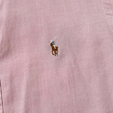 Load image into Gallery viewer, POLO RALPH LAUREN Classic Embroidered Mini Logo Baby Pink Long Sleeve Button-Up Shirt