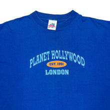 Load image into Gallery viewer, Vintage 90's PLANET HOLLYWOOD "London" Classic Souvenir Spellout Graphic T-Shirt
