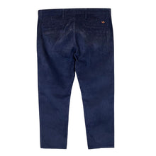 Load image into Gallery viewer, DOCKERS Alpha Collection "Slim Tapered" Navy Blue Corduroy Cord Trousers