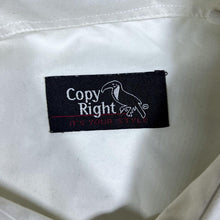 Load image into Gallery viewer, Early 00's Copy Right Gothic Y2K Tribal Motif White Short Sleeve Shirt