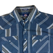 Load image into Gallery viewer, DICKIES Multi Striped Pearl Snap Popper Cowboy Western Shirt