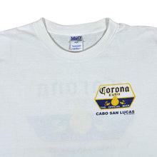 Load image into Gallery viewer, Early 00's CORONA EXTRA "Cabo San Lucas" Souvenir Logo Spellout Graphic White T-Shirt