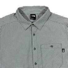 Load image into Gallery viewer, THE NORTH FACE TNF Classic Grey White Check Pocket Tab Short Sleeve Shirt
