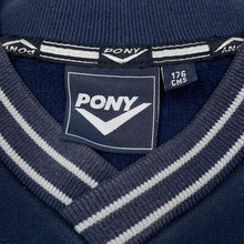 Load image into Gallery viewer, Vintage Pony Classic Embroidered Mini Logo Sports Navy Blue Sweatshirt