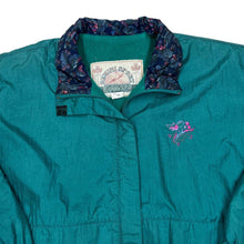 Load image into Gallery viewer, Vintage 90’s GEMINI SPORT Floral Patterned Collar Fleece Lined Windbreaker Ski Jacket