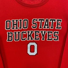 Load image into Gallery viewer, Delta NCAA Ohio State Buckeyes College Football Graphic Red Long Sleeve T-Shirt