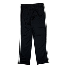 Load image into Gallery viewer, ADIDAS Classic Mini Logo Three Stripe Black Open Leg Tracksuit Bottoms