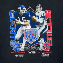 Load image into Gallery viewer, Vintage Salem Sportswear (1991) SUPER BOWL XXV "Giants Vs. Bills" Football Graphic Single Stitch T-Shirt
